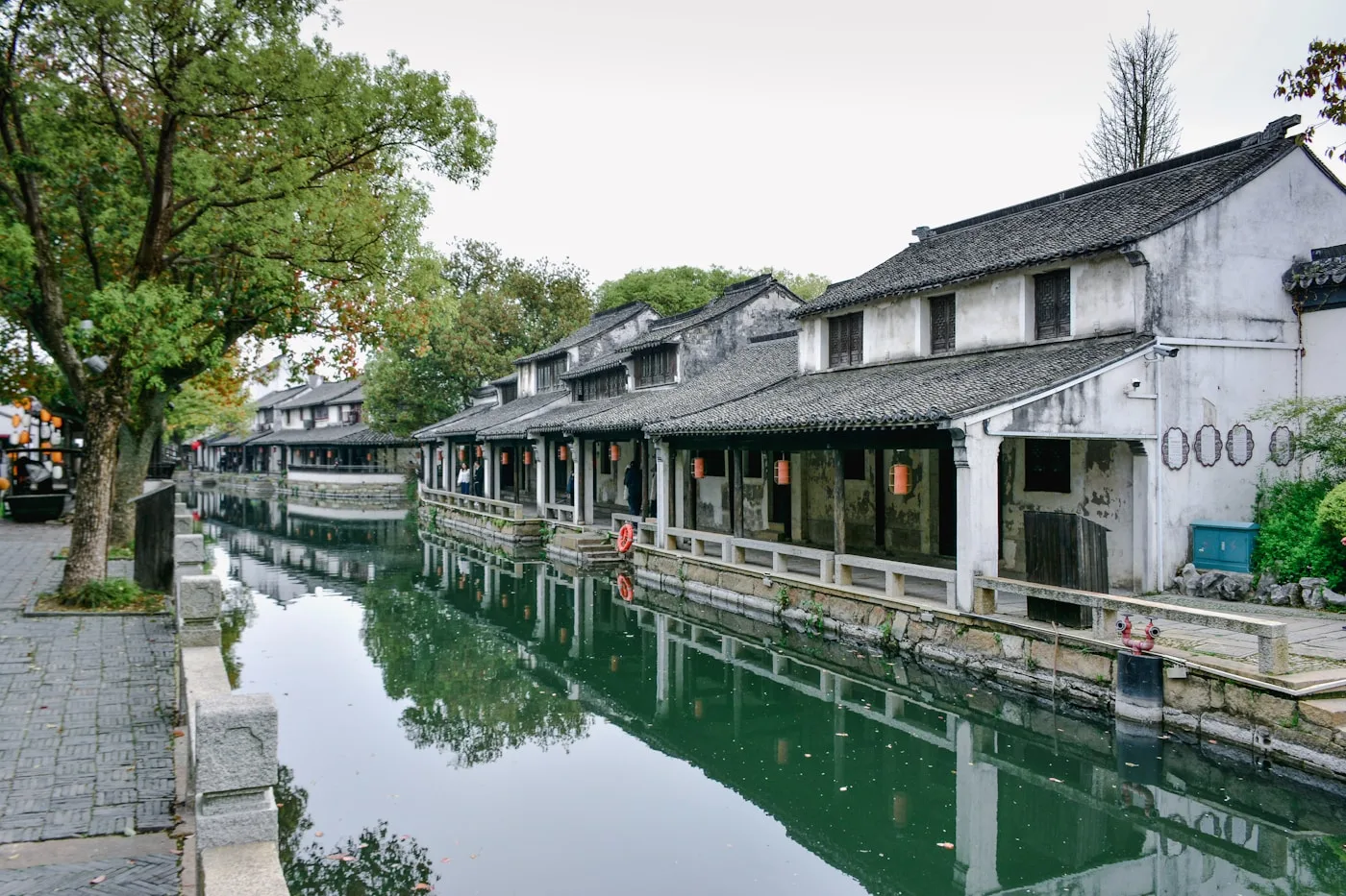Classical Suzhou garden with pavilion and pond
