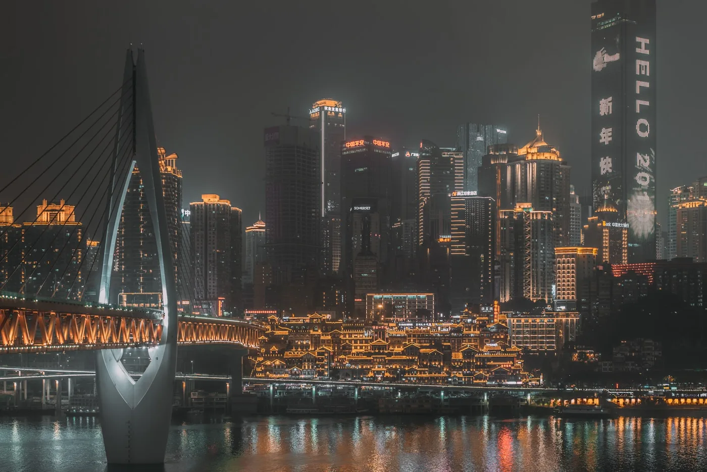 Yangtze River cruise ship passing through the Three Gorges near Chongqing